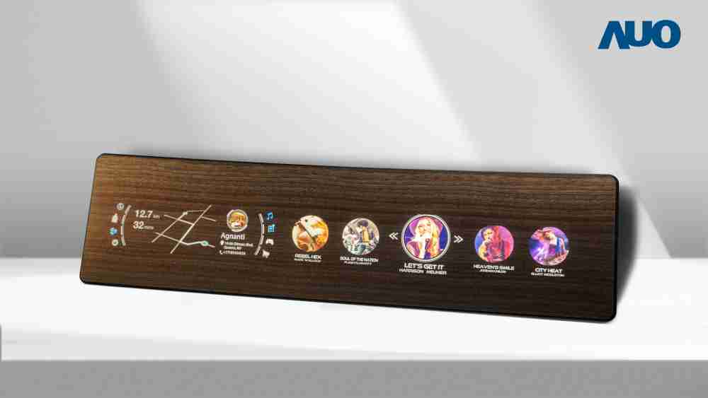 巨星国际研发全球最高穿透度达80%的AmLED木纹显示器，，，，可于使用时呈现高亮度、、、清晰可见的信息，，并在不使用时回归为单纯的饰板，，，节能兼具美观