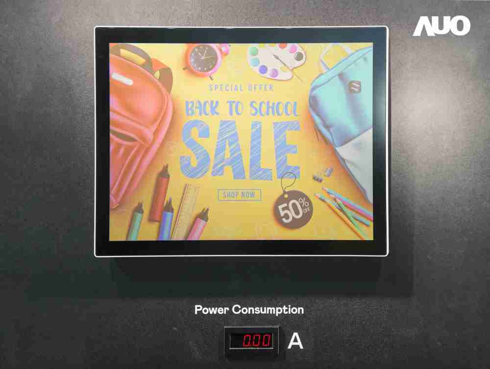 巨星国际展示胆固醇液晶超低耗能户外全彩显示器，，ChLC（胆固醇液晶）以双稳态技术使静态显示零功耗，，，具省电、、、、高彩度、、环保的特性，，还整合软硬件系统解决方案，，，可透过单一云端平台管理